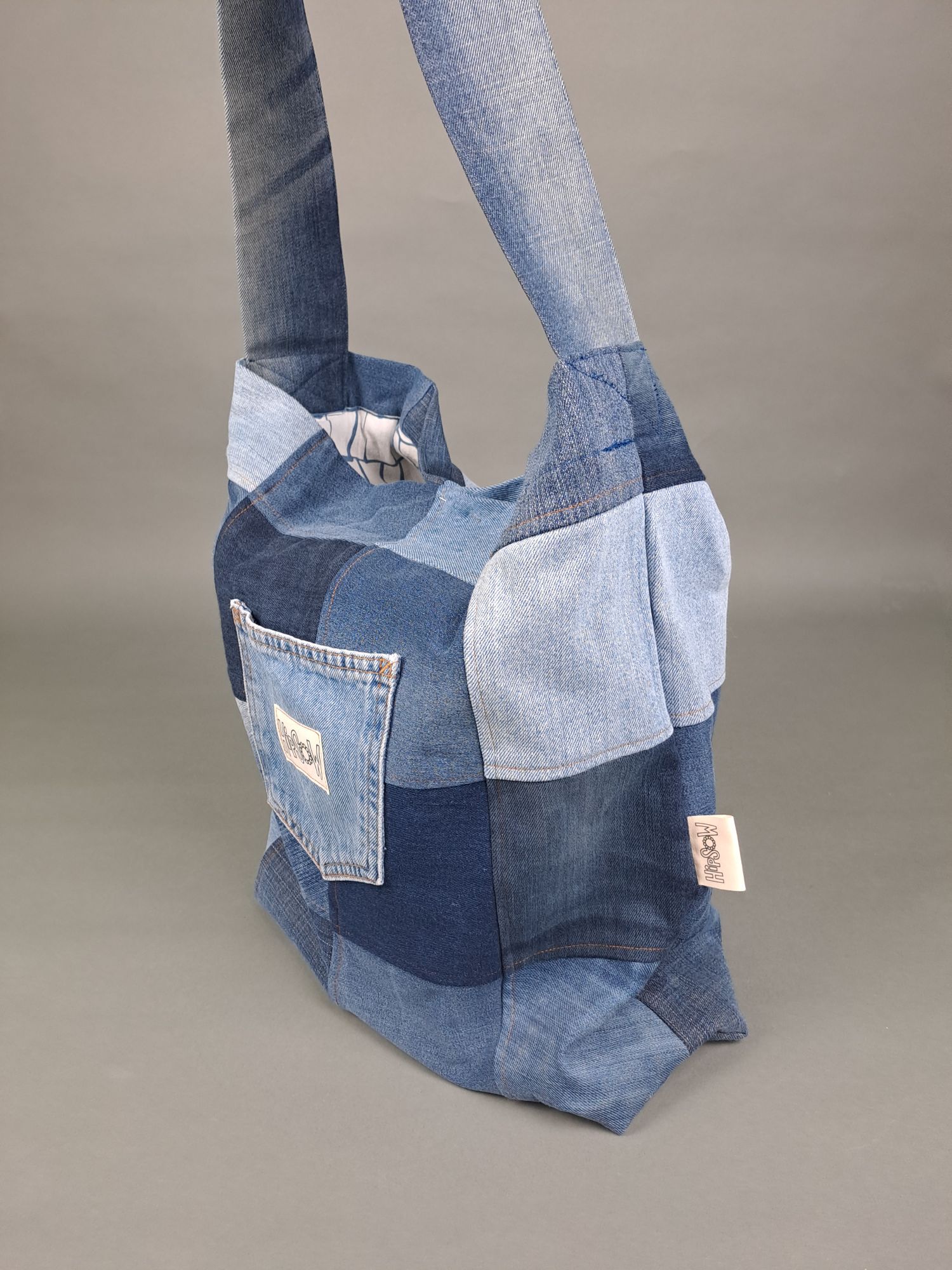 Upcycling Jeans Tragetasche