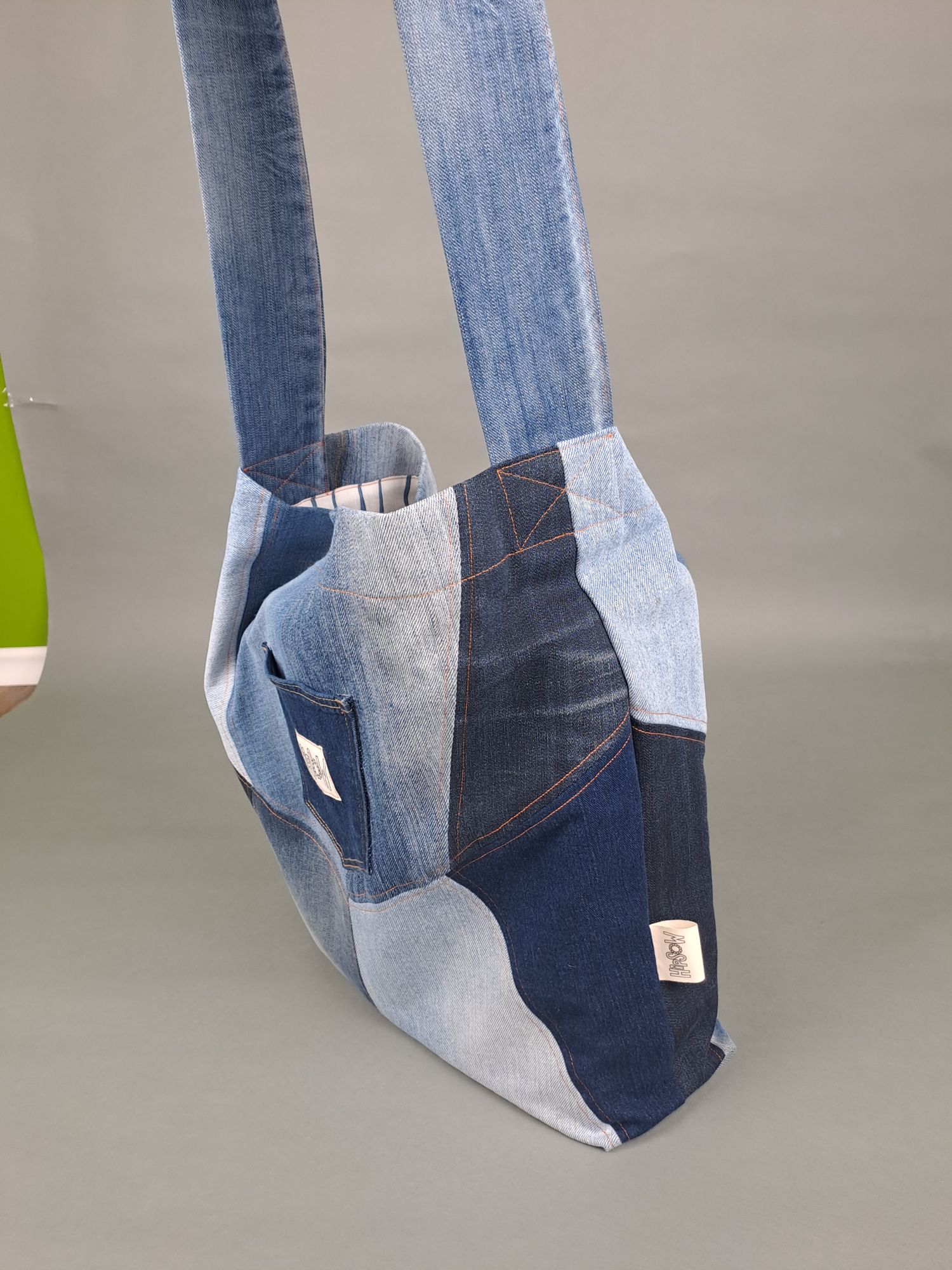 Upcycling Jeans Tragetasche