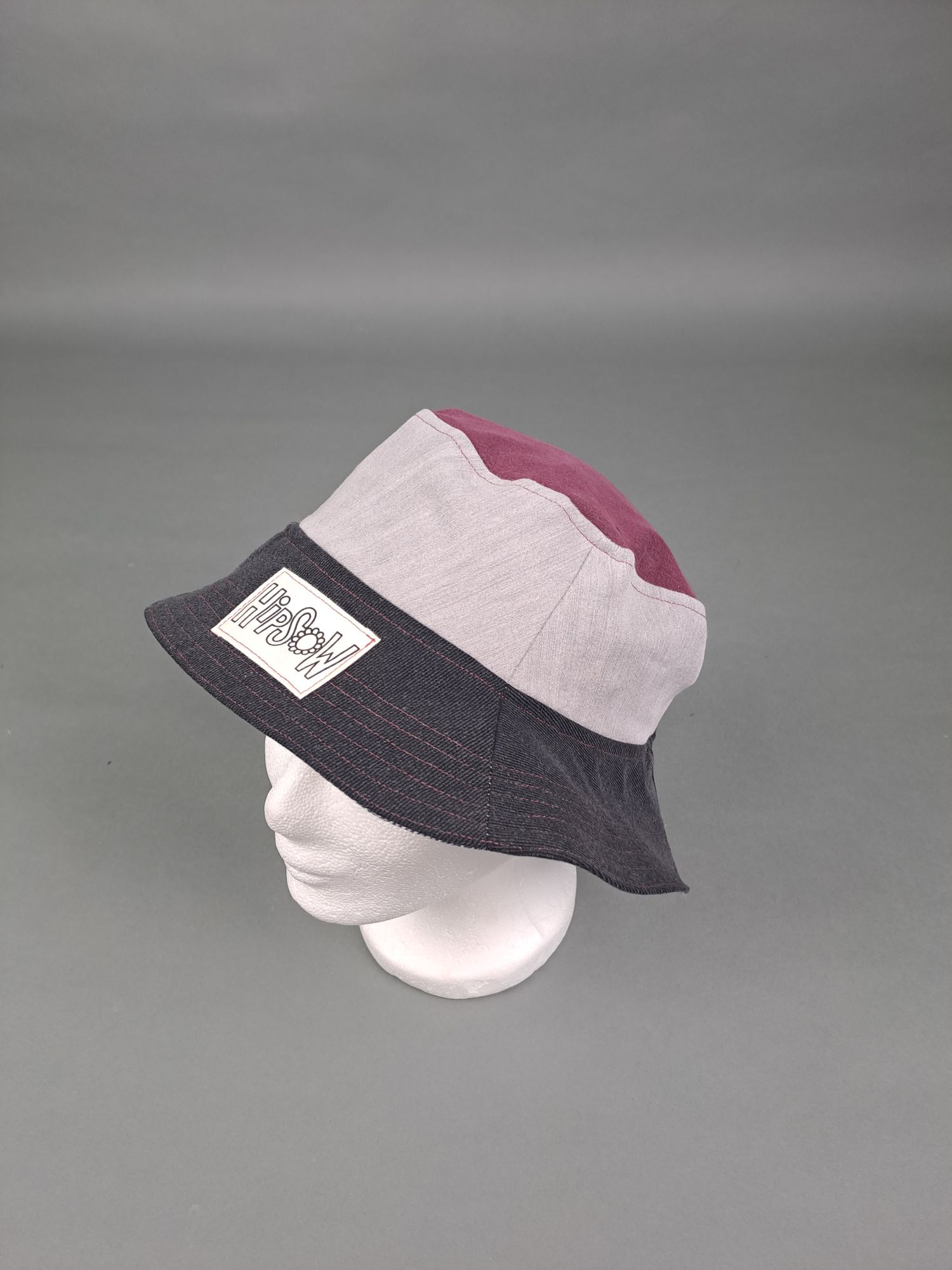 Bucket Hat aus Jeans recycelt, Seitenansicht