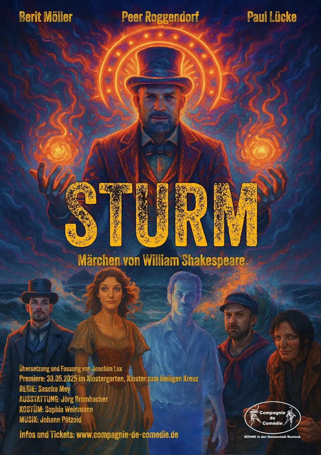 Kostümbild "Sturm" als HipSoW Referenz für Theater
